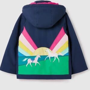 Joules Colorful Unicorn Kids‎ Jacket size 2Y